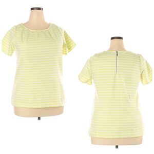 Lane Bryant Yellow Short Sleeve Top LIKE NEW